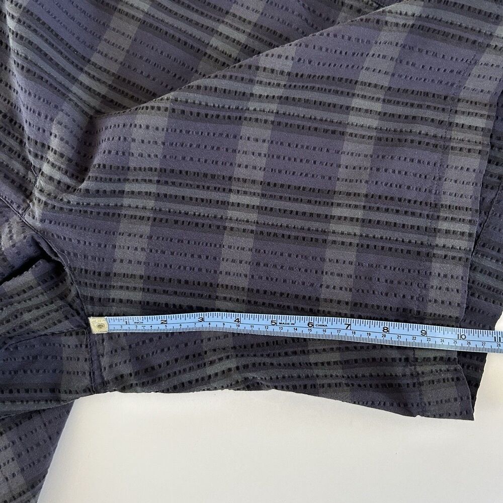 Patagonia Mens Shorts Sz 32 Seersucker Textured Plaid Organic Cotton Outdoor - Picture 7 of 8